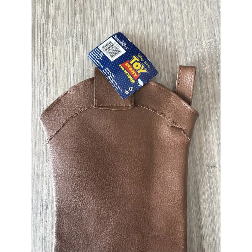 Disney Pixar Toy Story Costume Boot Accessory Brown Santa’s Best Western - Picture 4 of 4